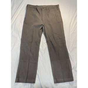 Vintage JCPenney Corduroy Pants Mens 40x30 Grey Pinwale Straight Leg USA 70s/80s